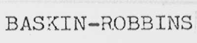 BASKIN-ROBBINS