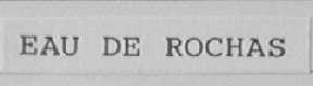EAU DE ROCHAS