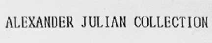 ALEXANDER JULIAN COLLECTION