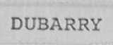 DUBARRY