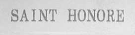 SAINT HONORE