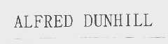 ALFRED DUNHILL