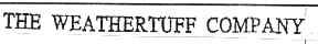 THE WEATHERTUFF COMPANY