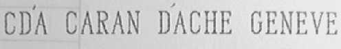 CDA CARAN DACHE GENEVE