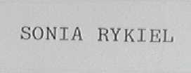 SONIA RYKIEL