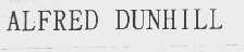 ALFRED DUNHILL
