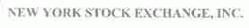 NEW YORK STOCK EXCHANGE，INC.