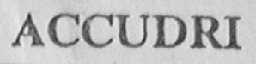 ACCUDRI