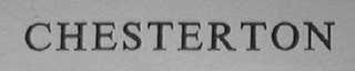 CHESTERTON