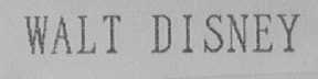 WALT DISNEY