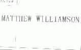 MATTHEW WILLIAMSON