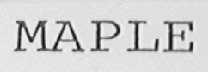 MAPLE