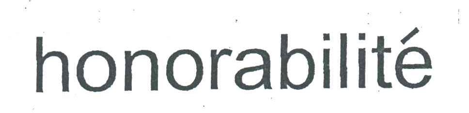 HONORABILITE
