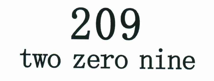 TWO ZERO NINE;209