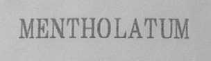 MENTHOLATUM