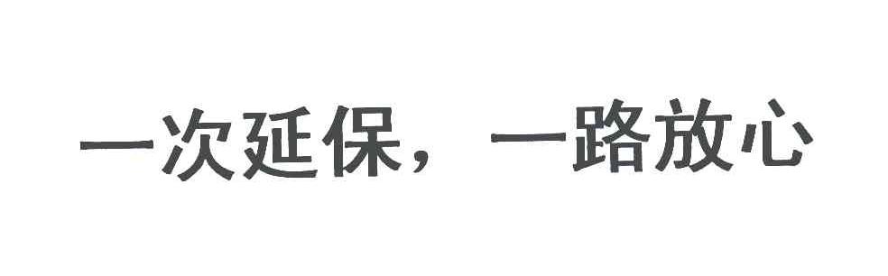 一次延保；一路放心