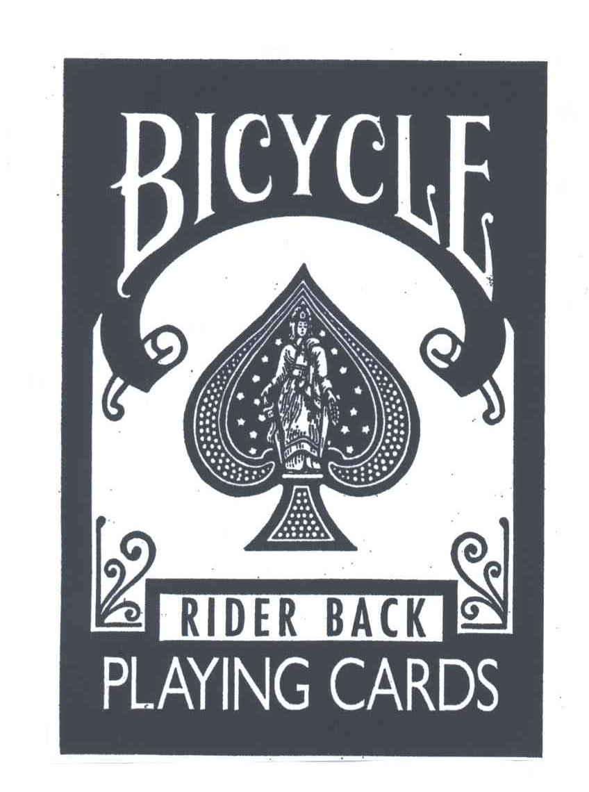 BICYCLE RIDER BACK PLAYING CARDS