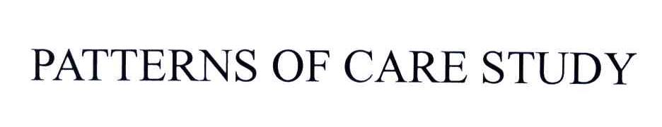 PATTERNS OF CARE STUDY