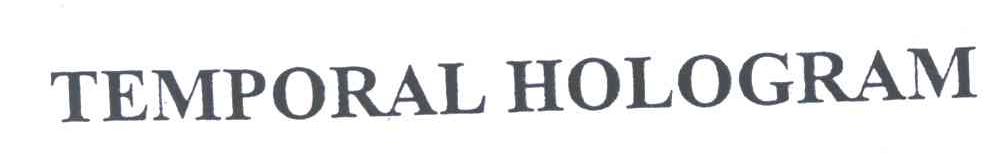 TEMPORALHOLOGRAM