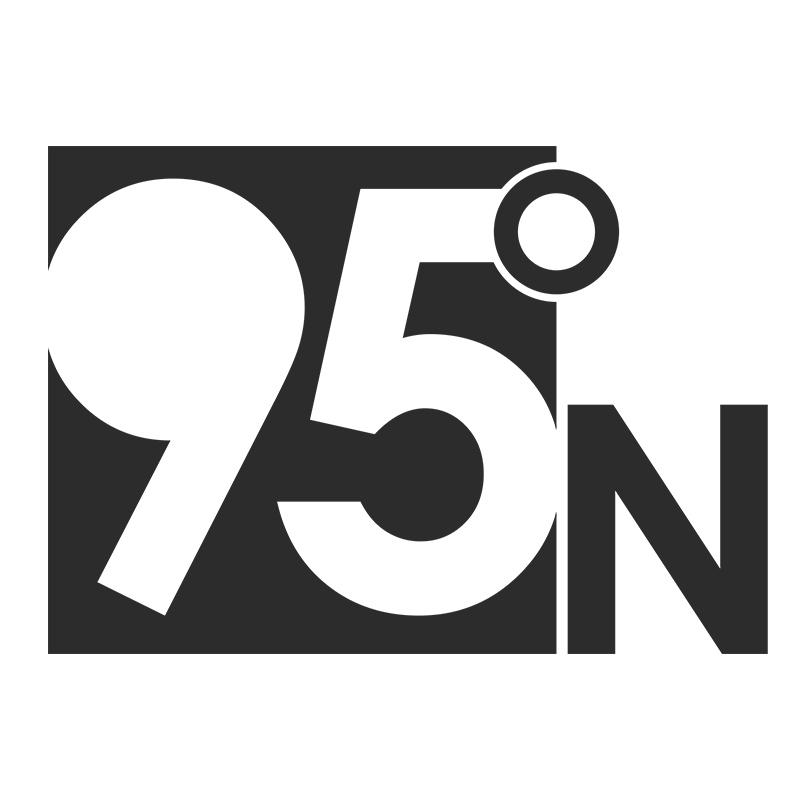 95&deg; N