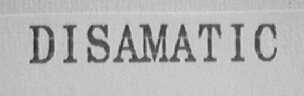 DISAMATIC