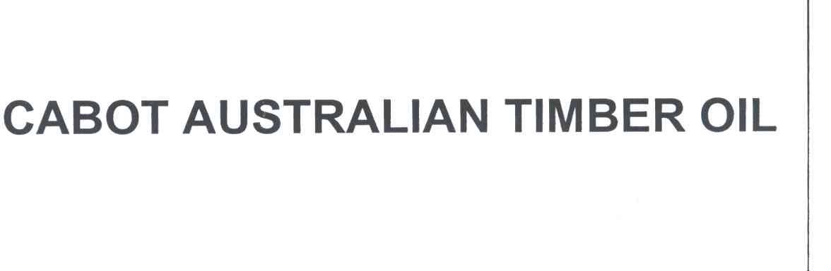 CABOT AUSTRALIAN TIMBER OIL