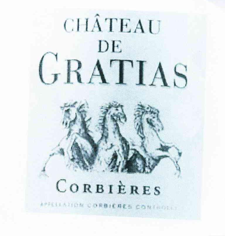 CHATEAU DE GRATIAS CORBIERESAPPELLATION COEBIERES CONTROLEE