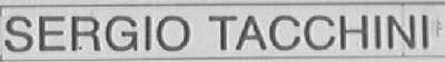 SERGIO TACCHINI