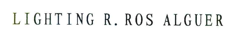 LIGHTING R.ROS ALGUER