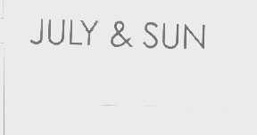 JULY & SUN
