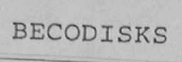 BECODISKS