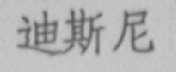 迪斯尼