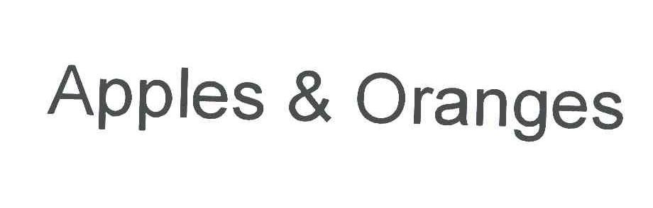 APPLES&ORANGES