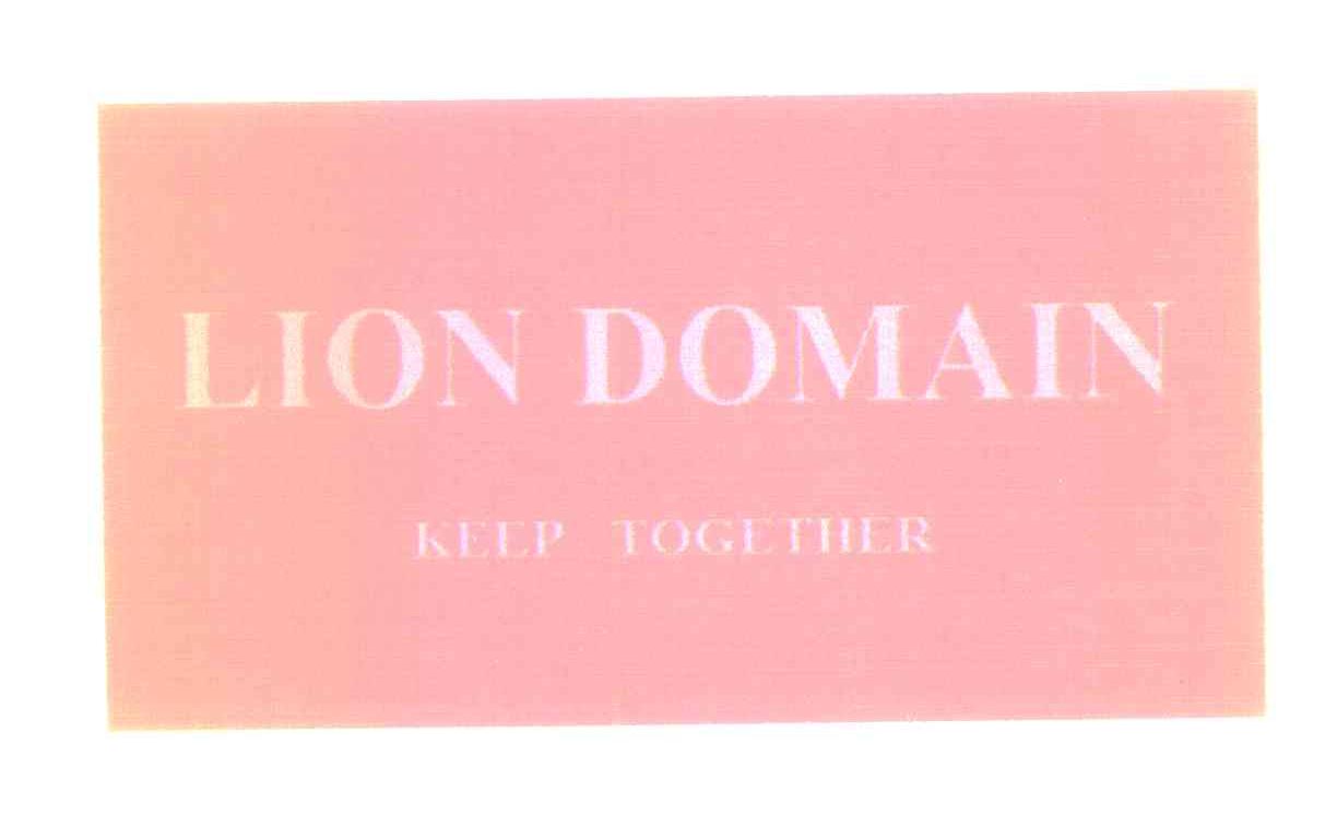 LION DOMAIN KEEP TOGETHER