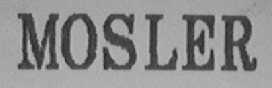 MOSLER
