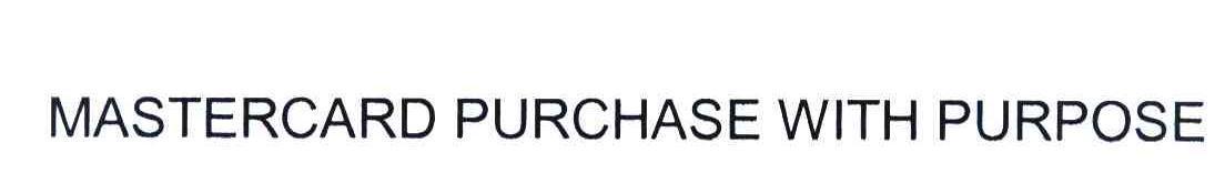 MASTERCARD PURCHASE WITH PURPOSE