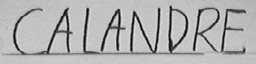 CALANDRE