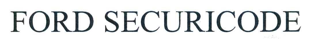 FORD SECURICODE