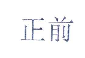 正前