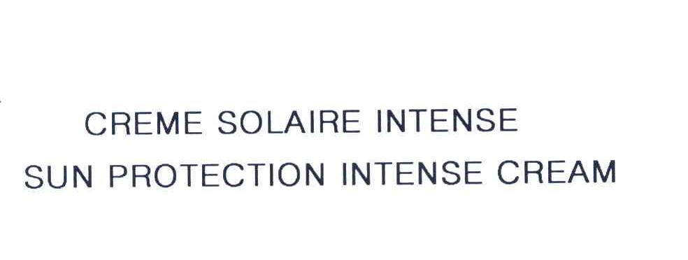 CREME SOLAIRE INTENSE SUN PROTECTION INTENSE CREAM