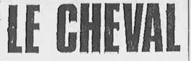 LE CHEVAL