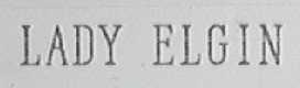 LADY ELGIN