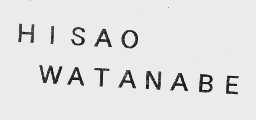 HISAO WATANABE
