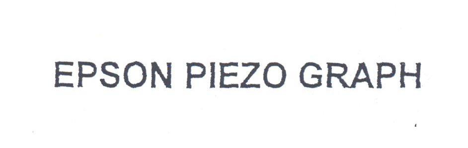 EPSON PIEZO GRAPH