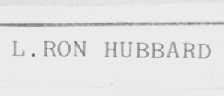 L.RON HUBBARD