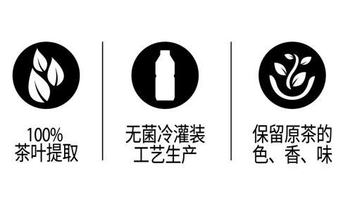 100%茶叶提取 无菌冷灌装工艺生产 保留原茶的色、香、味