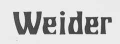 WEIDER