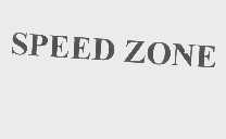 SPEED ZONE