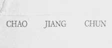 CHAO JIANG CHUN
