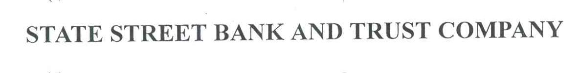 STATE STREET BANK AND TRUST COMPANY